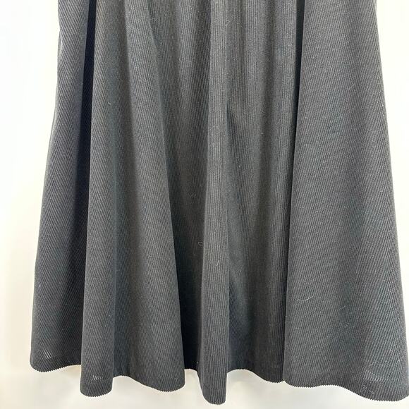 Belle Poque Womens Black Corduroy Flowy Pleated Maxi Skirt Size XL - Picture 11 of 16
